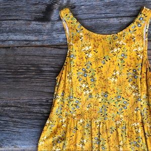 Yellow floral dress